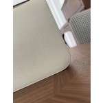 Kangkang 19 cream white goatskin gold buckle