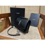 SAINT LAURENT #𝑺𝒖𝒏𝒔𝒆𝒕 𝑾𝒐𝒄#533026 original leather E.JD