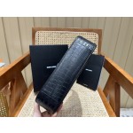 SAINT LAURENT Model: 657228 crocodile pattern original leather.JD