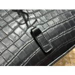 SAINT LAURENT Model: 657228 crocodile pattern original leather.JD