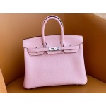 Birkin 25/30 3q Pink togo Leather Silver Buckle