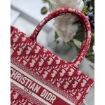 DIOR TOTE Classic Red Embroidery