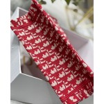 DIOR TOTE Classic Red Embroidery