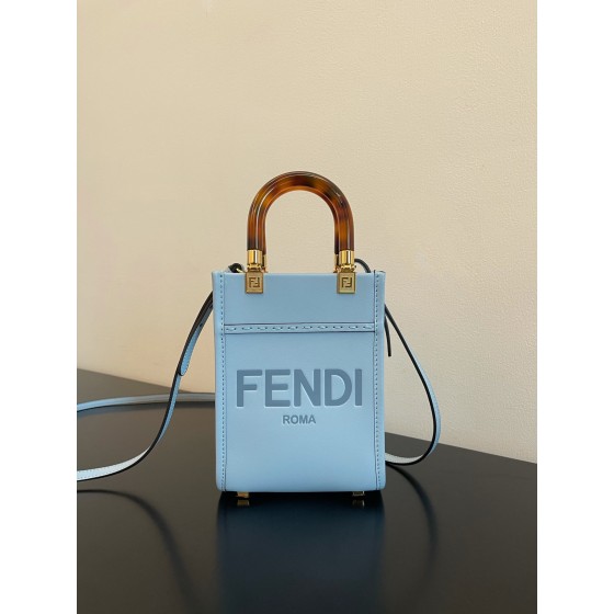 FENDI Sunshine mini tortoiseshell portable crossbody cute