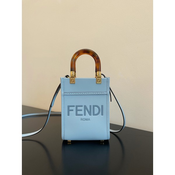 FENDI Sunshine mini tortoiseshell portable crossbody cute