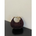 FENDI praphy underarm bag sheep skin coffee