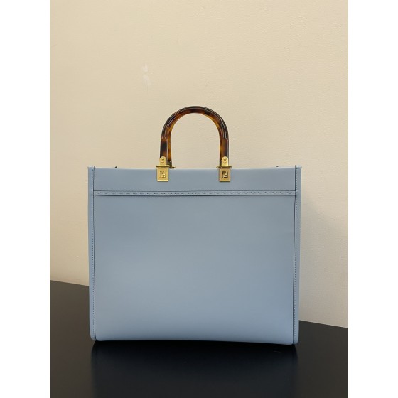 FENDI small trumpet sky blue new size shine tote tote bag "sunshine bag"