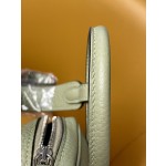 mini lindy sage green tc leather silver buckle