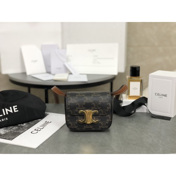 CELINE 𝗧𝗥𝗜𝗢𝗠𝗣𝗛⻼𝗠𝗜𝗡𝗜 Triumphal Arch Mini Crossbody Bag Model: 101513
