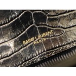 SAINT LAURENT #𝐊𝐚𝐭𝐞 20𝐜𝐦#474366 Original crocodile leather