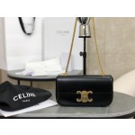 CELINE 𝑻𝒓𝒊𝒐𝒎𝒑𝒉𝒆 Chain Underarm Bag Model: 197993