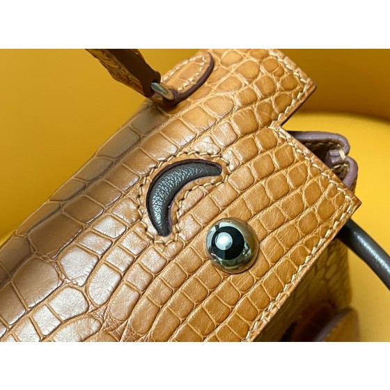 kelly doll  American crocodile top craftsmanship wax thread hand sewing