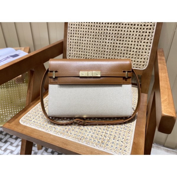 SAINT LAURENT 𝑴𝒂𝒏𝒉𝒂𝒕𝒕𝒂𝒏 〈Original leather version〉#579271