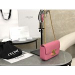 CELINE 𝑻𝒓𝒊𝒐𝒎𝒑𝒉𝒆 Chain Underarm Bag Model: 197993