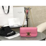 CELINE 𝑻𝒓𝒊𝒐𝒎𝒑𝒉𝒆 Chain Underarm Bag Model: 197993