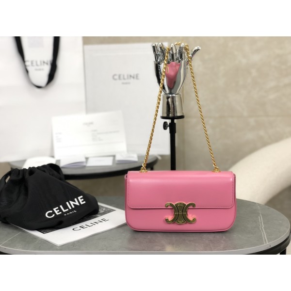 CELINE 𝑻𝒓𝒊𝒐𝒎𝒑𝒉𝒆 Chain Underarm Bag Model: 197993