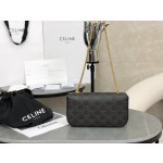 CELINE 𝑻𝒓𝒊𝒐𝒎𝒑𝒉𝒆 Chain Underarm Bag Model: 197993