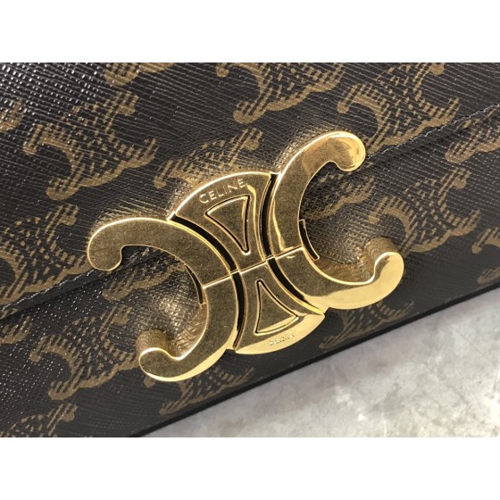 CELINE 𝑻𝒓𝒊𝒐𝒎𝒑𝒉𝒆 Chain Underarm Bag Model: 197993