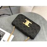 CELINE 𝑻𝒓𝒊𝒐𝒎𝒑𝒉𝒆 Chain Underarm Bag Model: 197993