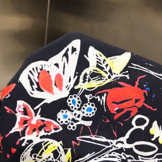 McQueen Round Neck Short Sleeve T-shirt