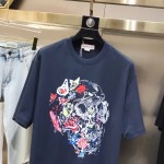 McQueen Round Neck Short Sleeve T-shirt