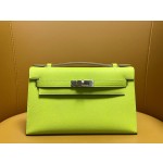 Mini Kelly generation epsom kiwi 🥝 green silver buckle