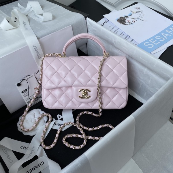 CHANEL 21K Latest Mini CF Handle Handbag AS2431