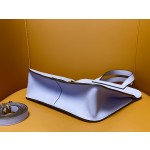 Halzan25 gold buckle candy blue swift leather