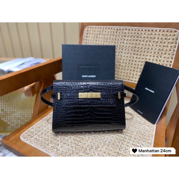 SAINT LAURENT【𝙈𝙖𝙣𝙝𝙖𝙩𝙩𝙖𝙣 𝟮𝟰𝙘𝙢】675626.Jd