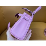 Kelly doll cherry blossom pink swift silver buckle