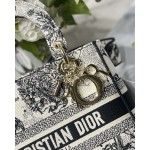 Dior [Lady D 🌟 Embroidery series: M8002 🌟 Black and white constellations