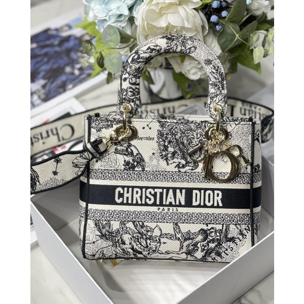 Dior [Lady D 🌟 Embroidery series: M8002 🌟 Black and white constellations