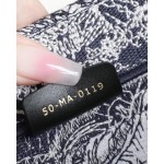 DIOR TOTE blue striped tiger pattern