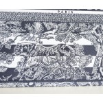 DIOR TOTE blue striped tiger pattern