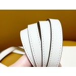 Halzan25 cream white inside spelling sesame color silver buckle TC leather