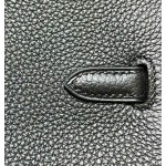 Bk25 black togo leather gold buckle