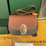 GOYARD Canvas and Cowhide Splicing W23