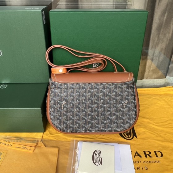 GOYARD Canvas and Cowhide Splicing W23