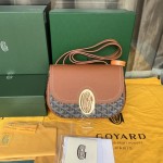 GOYARD Canvas and Cowhide Splicing W23