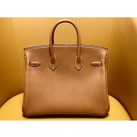 Birkin25 saddle leather gold brown gold buckle