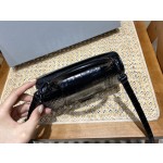 BALENCIAGA 𝐇𝐨𝐮𝐫𝐠𝐥𝐚𝐬𝐬 𝐗𝐒 crocodile-textured cowhide