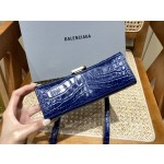 BALENCIAGA 𝐇𝐨𝐮𝐫𝐠𝐥𝐚𝐬𝐬 𝐗𝐒 crocodile-textured cowhide