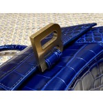 BALENCIAGA 𝐇𝐨𝐮𝐫𝐠𝐥𝐚𝐬𝐬 𝐗𝐒 crocodile-textured cowhide