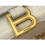 BALENCIAGA 𝐇𝐨𝐮𝐫𝐠𝐥𝐚𝐬𝐬 𝐗𝐒 crocodile-textured cowhide