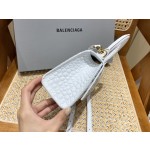 BALENCIAGA 𝐇𝐨𝐮𝐫𝐠𝐥𝐚𝐬𝐬 𝐗𝐒 crocodile-textured cowhide