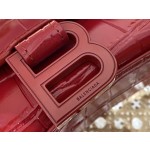 BALENCIAGA 𝐇𝐨𝐮𝐫𝐠𝐥𝐚𝐬𝐬 𝐗𝐒 crocodile-textured cowhide