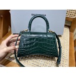 BALENCIAGA 𝐇𝐨𝐮𝐫𝐠𝐥𝐚𝐬𝐬 𝐗𝐒 crocodile-textured cowhide