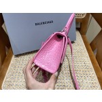 BALENCIAGA 𝐇𝐨𝐮𝐫𝐠𝐥𝐚𝐬𝐬 𝐗𝐒 crocodile-textured cowhide