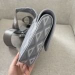 Dior- saddle bag in Dior gray canvas model D8004
