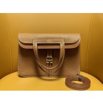 Halzan25 gold buckle golden brown   Saddle Fubo leather